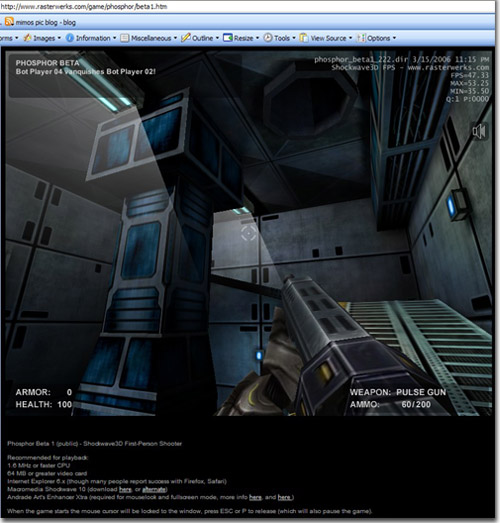 Rasterwerks - multiplayer first-person shooter in your web browser Rasterwerks - multiplayer first-person shooter in your web browser